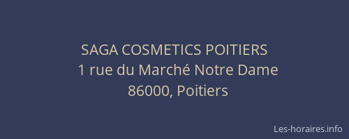 SAGA COSMETICS POITIERS