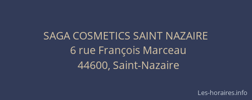 SAGA COSMETICS SAINT NAZAIRE