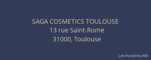 SAGA COSMETICS TOULOUSE