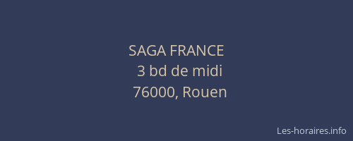 SAGA FRANCE