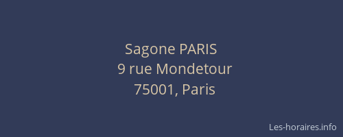 Sagone PARIS