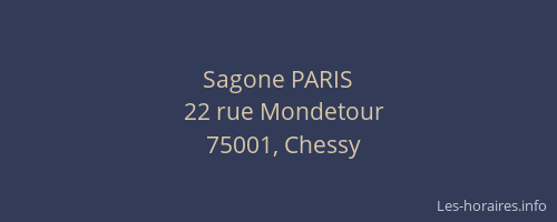 Sagone PARIS
