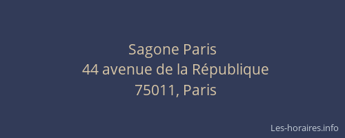 Sagone Paris