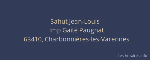 Sahut Jean-Louis