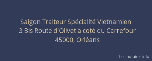 Saigon Traiteur Spécialité Vietnamien