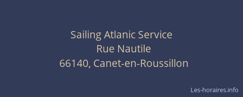 Sailing Atlanic Service