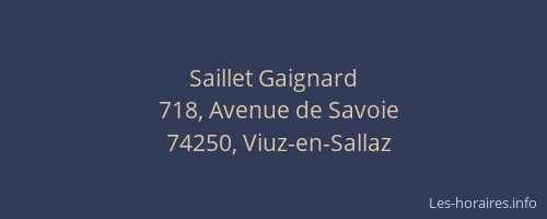 Saillet Gaignard