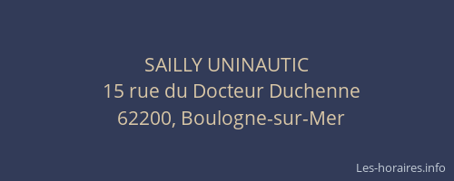 SAILLY UNINAUTIC