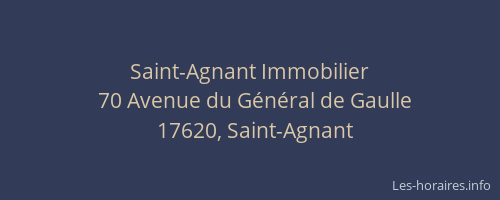 Saint-Agnant Immobilier