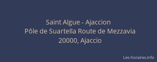 Saint Algue - Ajaccion