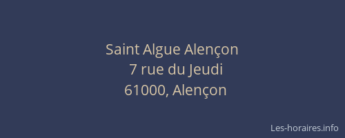 Saint Algue Alençon
