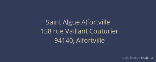 Saint Algue Alfortville