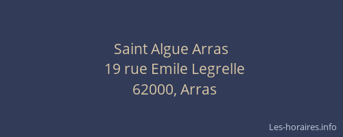 Saint Algue Arras