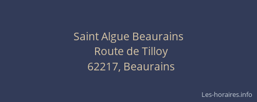 Saint Algue Beaurains