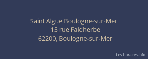 Saint Algue Boulogne-sur-Mer