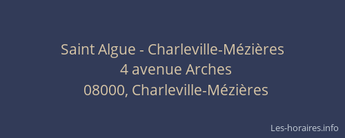Saint Algue - Charleville-Mézières