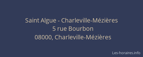 Saint Algue - Charleville-Mézières