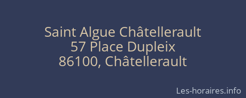 Saint Algue Châtellerault