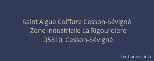 Saint Algue Coiffure Cesson-Sévigné