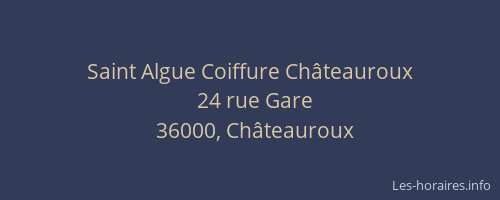 Saint Algue Coiffure Châteauroux