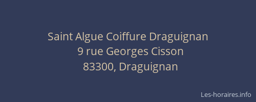 Saint Algue Coiffure Draguignan