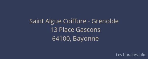 Saint Algue Coiffure - Grenoble