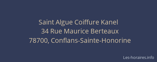 Saint Algue Coiffure Kanel