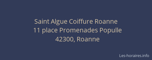 Saint Algue Coiffure Roanne