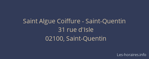 Saint Algue Coiffure - Saint-Quentin