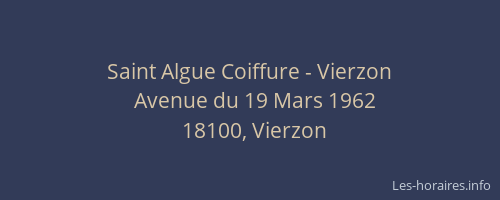 Saint Algue Coiffure - Vierzon