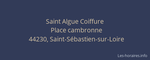 Saint Algue Coiffure