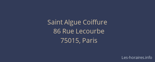 Saint Algue Coiffure