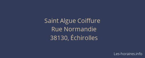 Saint Algue Coiffure