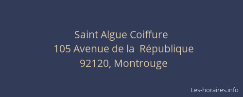 Saint Algue Coiffure