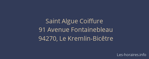 Saint Algue Coiffure