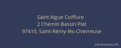 Saint Algue Coiffure