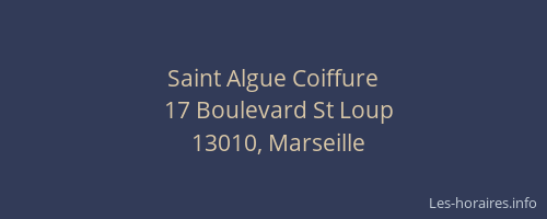 Saint Algue Coiffure