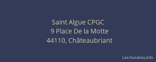 Saint Algue CPGC