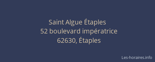Saint Algue Étaples