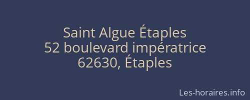 Saint Algue Étaples