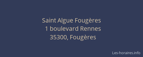 Saint Algue Fougères