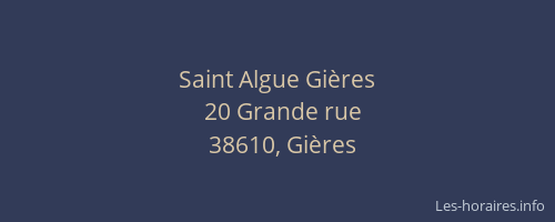 Saint Algue Gières