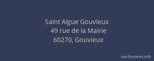 Saint Algue Gouvieux