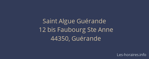Saint Algue Guérande