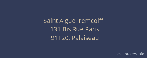 Saint Algue Iremcoiff