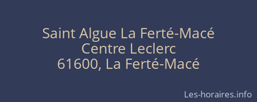 Saint Algue La Ferté-Macé
