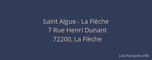 Saint Algue - La Flèche