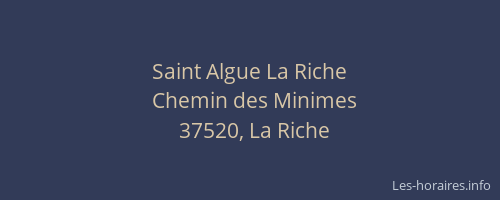 Saint Algue La Riche