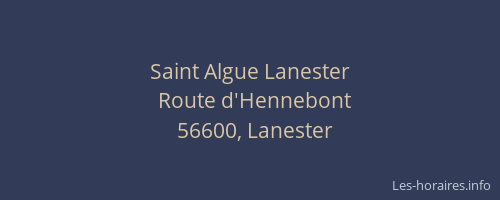 Saint Algue Lanester