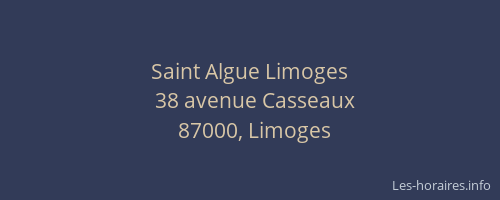 Saint Algue Limoges
